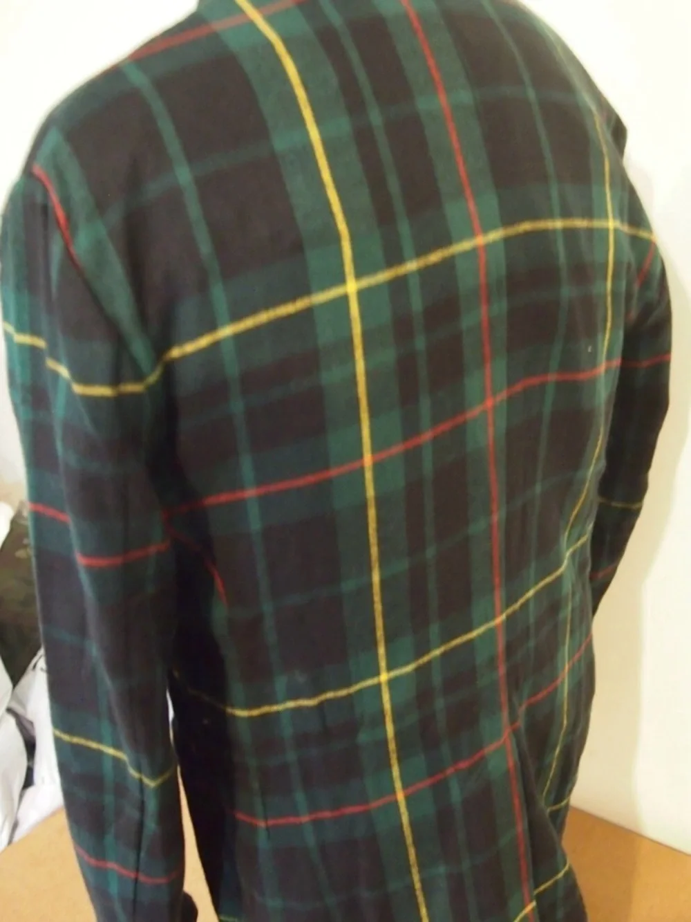 Ralph Lauren Dark Green Plaid Sport Coat with Yellow & Red Windowpane